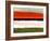 Abstract Stripe Theme Orange and Black-NaxArt-Framed Art Print