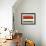 Abstract Stripe Theme Orange and Black-NaxArt-Framed Art Print displayed on a wall