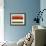 Abstract Stripe Theme Orange and Black-NaxArt-Framed Art Print displayed on a wall