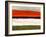 Abstract Stripe Theme Orange and Black-NaxArt-Framed Art Print