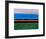 Abstract Stripe Theme Orange and Blue-NaxArt-Framed Art Print