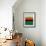 Abstract Stripe Theme Orange-NaxArt-Framed Art Print displayed on a wall