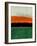 Abstract Stripe Theme Orange-NaxArt-Framed Art Print