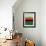 Abstract Stripe Theme Orange-NaxArt-Framed Art Print displayed on a wall