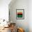 Abstract Stripe Theme Orange-NaxArt-Framed Art Print displayed on a wall