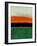 Abstract Stripe Theme Orange-NaxArt-Framed Art Print