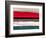 Abstract Stripe Theme Red Grey and White-NaxArt-Framed Art Print