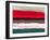 Abstract Stripe Theme Red Grey and White-NaxArt-Framed Art Print