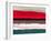 Abstract Stripe Theme Red Grey and White-NaxArt-Framed Art Print