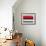 Abstract Stripe Theme Red Grey and White-NaxArt-Framed Art Print displayed on a wall