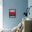Abstract Stripe Theme Red-NaxArt-Framed Stretched Canvas displayed on a wall