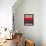 Abstract Stripe Theme Red-NaxArt-Framed Stretched Canvas displayed on a wall
