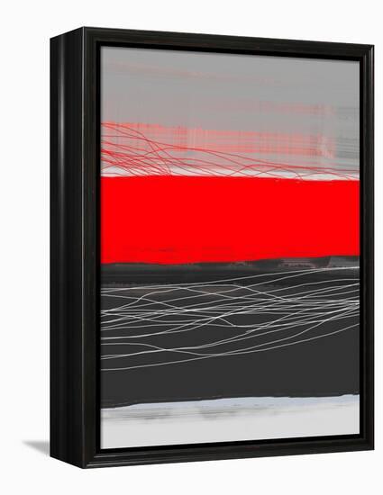 Abstract Stripe Theme Red-NaxArt-Framed Stretched Canvas
