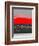 Abstract Stripe Theme Red-NaxArt-Framed Premium Giclee Print