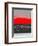 Abstract Stripe Theme Red-NaxArt-Framed Art Print