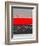 Abstract Stripe Theme Red-NaxArt-Framed Art Print