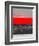 Abstract Stripe Theme Red-NaxArt-Framed Art Print