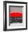 Abstract Stripe Theme Red-NaxArt-Framed Art Print