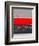 Abstract Stripe Theme Red-NaxArt-Framed Art Print