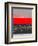 Abstract Stripe Theme Red-NaxArt-Framed Art Print