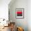 Abstract Stripe Theme Red-NaxArt-Framed Art Print displayed on a wall