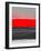 Abstract Stripe Theme Red-NaxArt-Framed Art Print