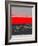 Abstract Stripe Theme Red-NaxArt-Framed Art Print