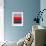 Abstract Stripe Theme Red-NaxArt-Framed Art Print displayed on a wall