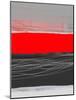 Abstract Stripe Theme Red-NaxArt-Mounted Art Print