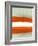 Abstract Stripe Theme White-NaxArt-Framed Art Print