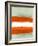 Abstract Stripe Theme White-NaxArt-Framed Art Print