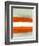 Abstract Stripe Theme White-NaxArt-Framed Art Print