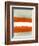 Abstract Stripe Theme White-NaxArt-Framed Art Print