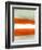 Abstract Stripe Theme White-NaxArt-Framed Art Print