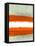 Abstract Stripe Theme White-NaxArt-Framed Stretched Canvas