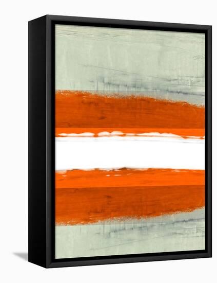 Abstract Stripe Theme White-NaxArt-Framed Stretched Canvas