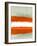 Abstract Stripe Theme White-NaxArt-Framed Art Print