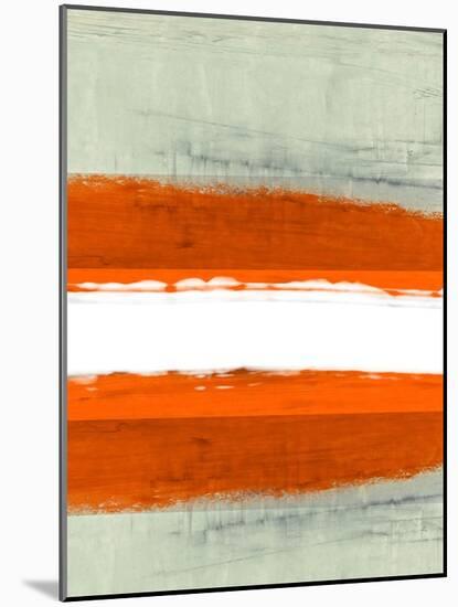 Abstract Stripe Theme White-NaxArt-Mounted Art Print