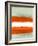 Abstract Stripe Theme White-NaxArt-Framed Art Print