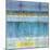 Abstract Stripes Blue-Danhui Nai-Mounted Art Print