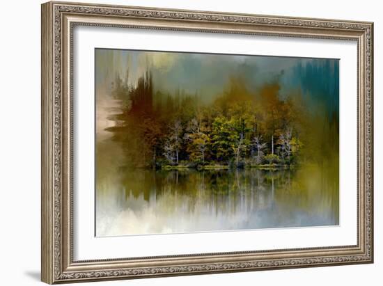 Abstract Summer Lake-Jai Johnson-Framed Giclee Print