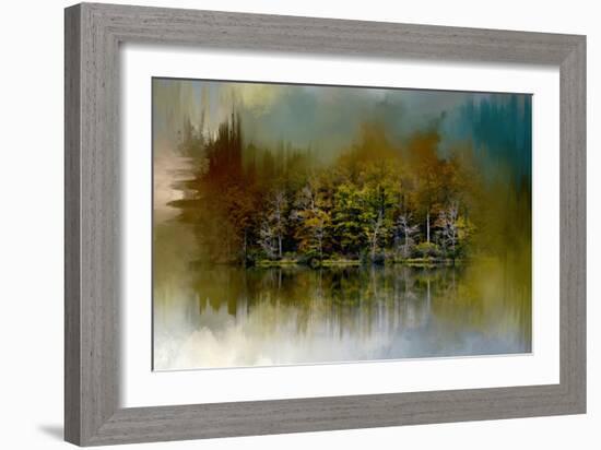 Abstract Summer Lake-Jai Johnson-Framed Giclee Print