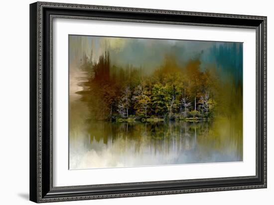 Abstract Summer Lake-Jai Johnson-Framed Giclee Print