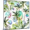 Abstract Summer Watercolor-tanycya-Mounted Art Print