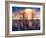 Abstract Sunset-Savanah Plank-Framed Photo