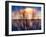 Abstract Sunset-Savanah Plank-Framed Photo