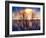 Abstract Sunset-Savanah Plank-Framed Photo