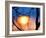 Abstract Sunset-Savanah Plank-Framed Photo