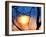 Abstract Sunset-Savanah Plank-Framed Photo