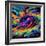 Abstract Swirls Cosmic-null-Framed Art Print